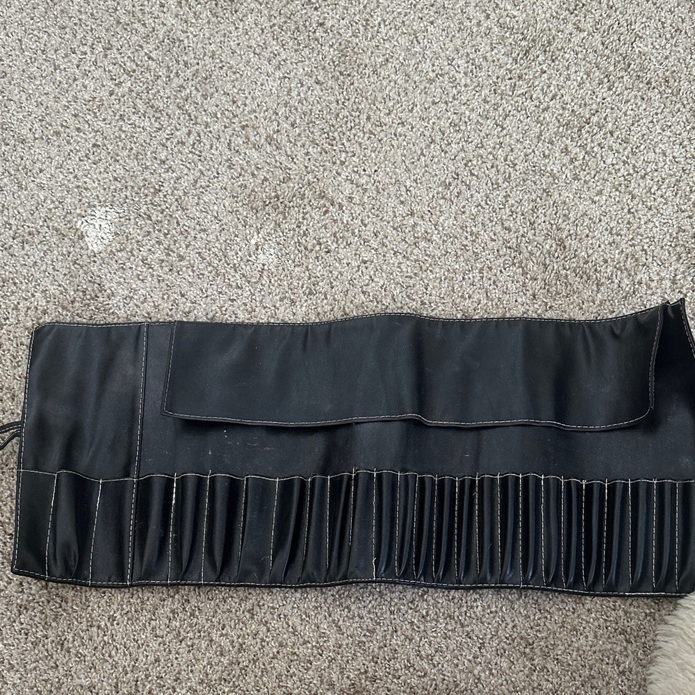 Bobby Brown Black leather Makeup Brush Holder